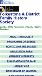 Mobile Screenshot of folkfhs.org.uk
